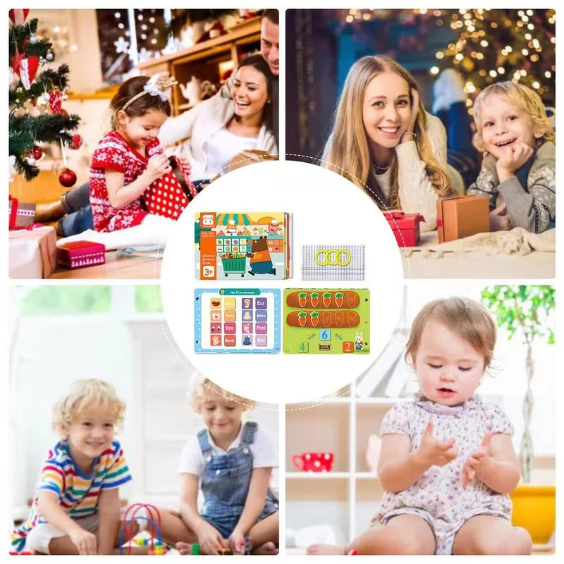 Kids Busy Book Cute Sensory Book Preschool Learning Activities for Boys & Girls Educational Sensory Toys Enhances Creativity