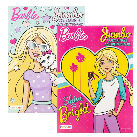 BARBIE Coloring Book 2 Title, for Learning Activity Drawing, 80 Pages, 2-Pack