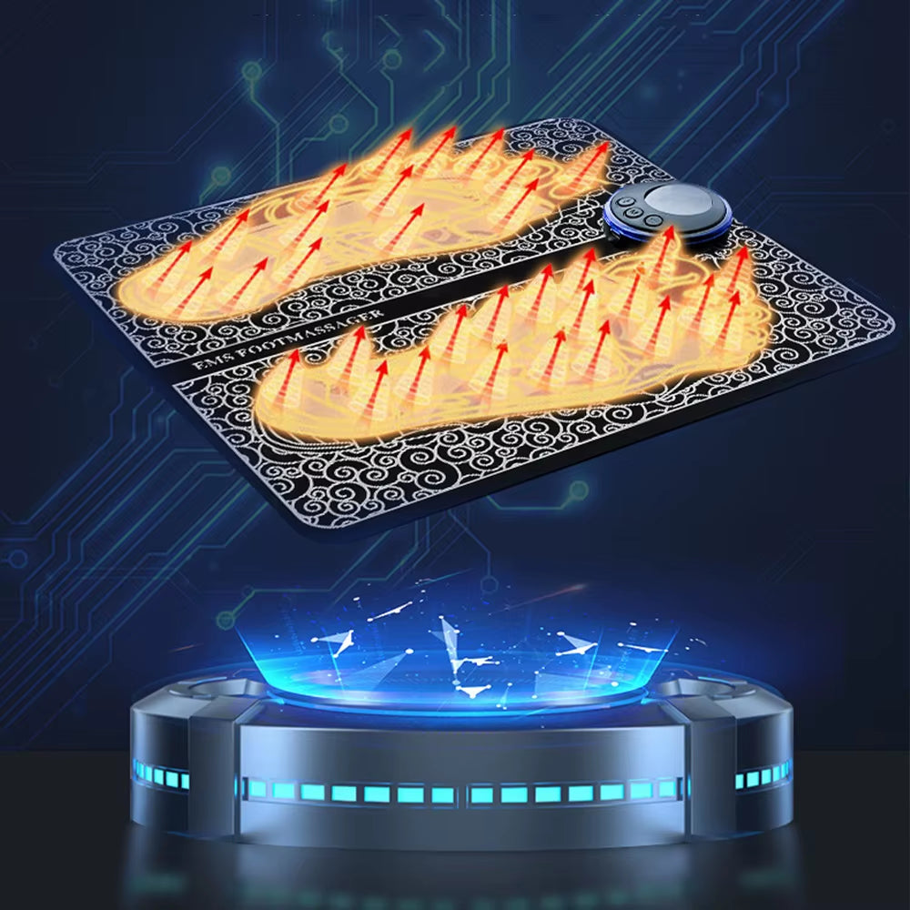 EMS Foot Massager Mat Electric TENS Feet Massager Pad Foldable Massage Mat Muscle Stimulation Fisioterapia Terapia Fisica Salud