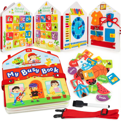 Coogam toddler activities Montessori Busy Book, Activity Busy Sensory