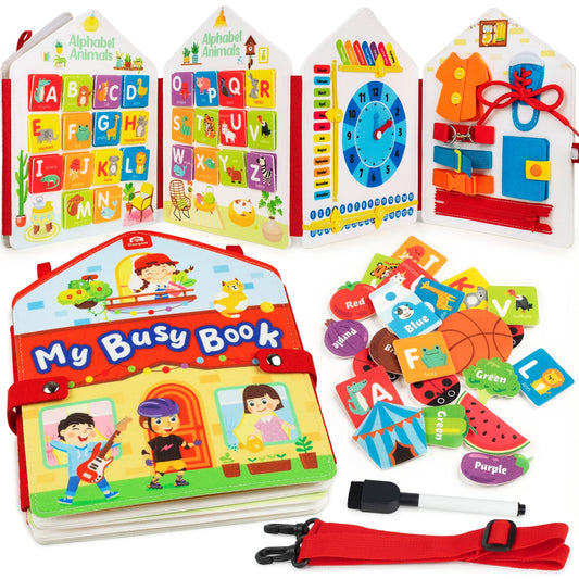 Coogam toddler activities Montessori Busy Book, Activity Busy Sensory