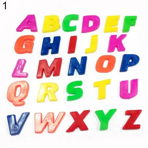 Alphabet & Numbers: Learning Letters & Numbers Fridge Magnet for Kid (26 Pcs Lower/Upper Case)