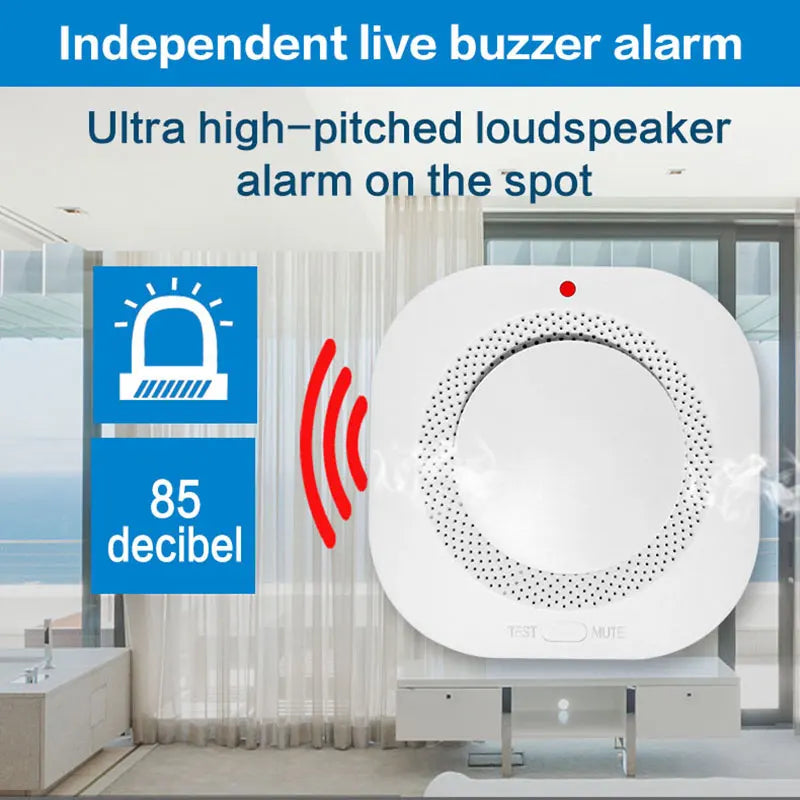 Fire & Gas Alarm: Home Wireless Smoke Detector & Sensor Alarm