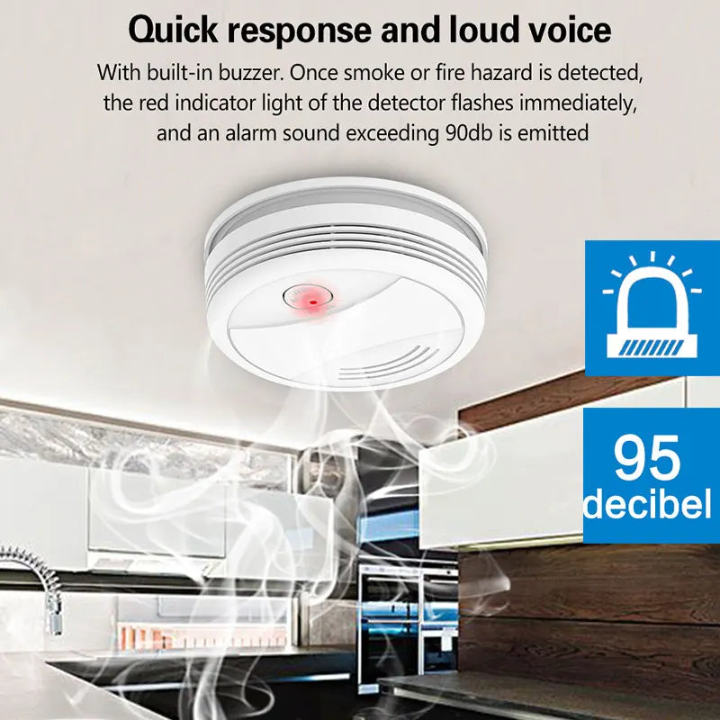 Smoke Detector Alarm System (SmartLife APP Control)