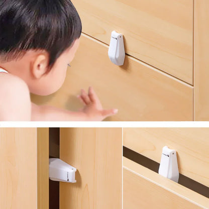 Child Safety: Door/Window/Drawer Child safety anti clamp (Won't Clamp on a Child) product(4 pcs)