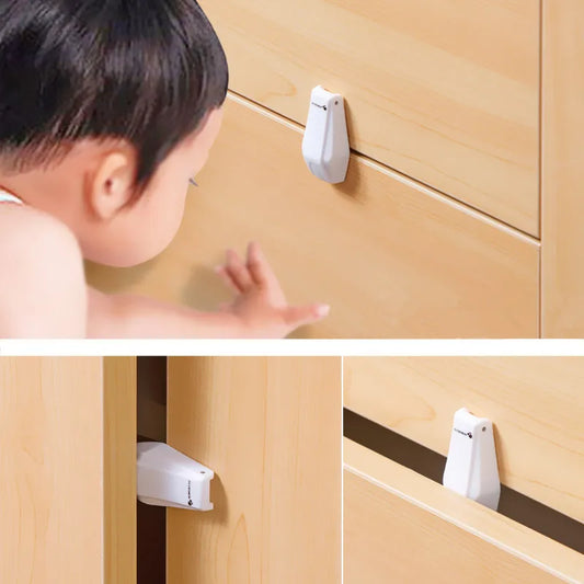 Child Safety: Door/Window/Drawer Child safety anti clamp (Won't Clamp on a Child) product(4 pcs)