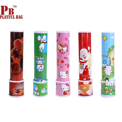 children's creative cartoon puzzle Early childhood education magic DIY large rotating multi caltrop Kaleidoscope Toy autism toys