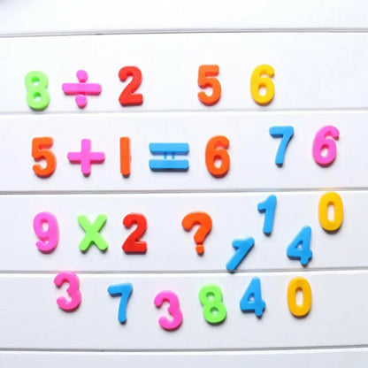 Alphabet & Numbers: Learning Letters & Numbers Fridge Magnet for Kid (26 Pcs Lower/Upper Case)
