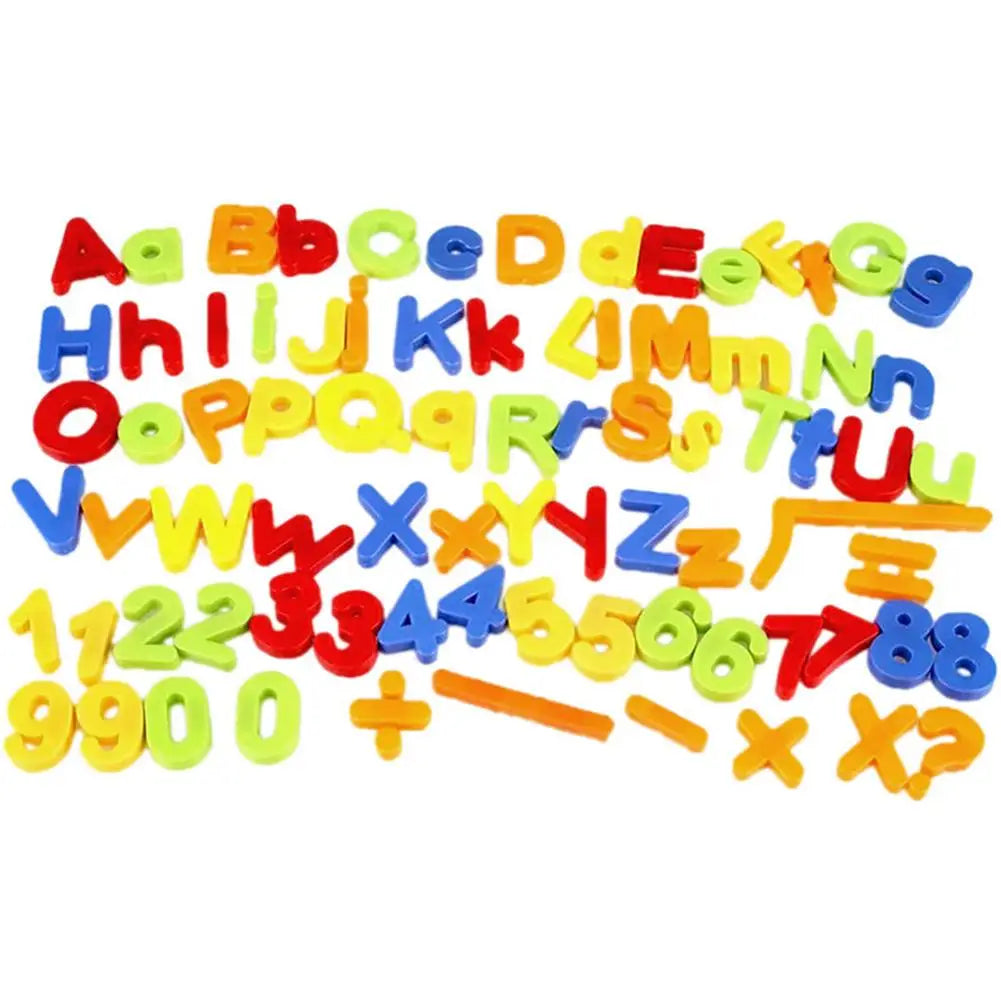 Alphabet & Numbers: Learning Letters & Numbers Fridge Magnet for Kid (26 Pcs Lower/Upper Case)