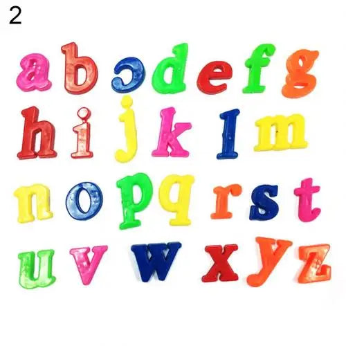 Alphabet & Numbers: Learning Letters & Numbers Fridge Magnet for Kid (26 Pcs Lower/Upper Case)
