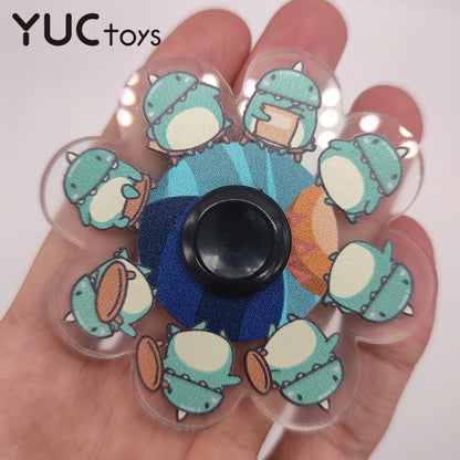 Stress: Anime Fidget Spinner Running Finger Hand Gyro, Dinosaurs Cartoon Stress Relief
