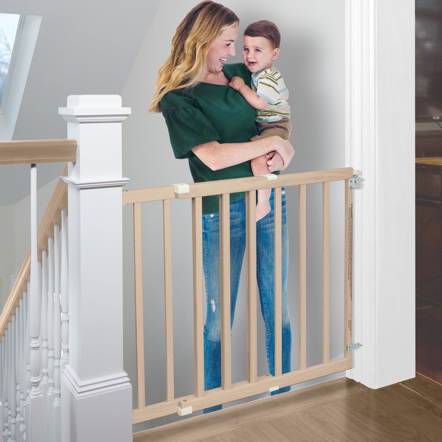 30 In. H X 28-42 In. W Wood Child Safety Gate