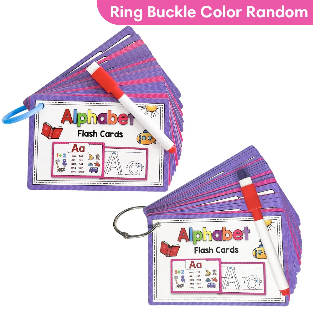 Learn to read, write, and spell your ABCs with 26 Learning Flash Cards