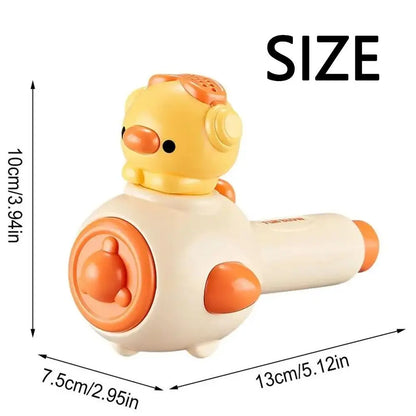 Cartoon Breathing Exerciser Toys Funny 3-in-1 Balloon Launcher Toy with Whistle Toy Release Educational Toys Sensory Autism Toys