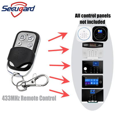 Alarm Systems: Remote Home Alarm Systems with Disarm Control Keychain