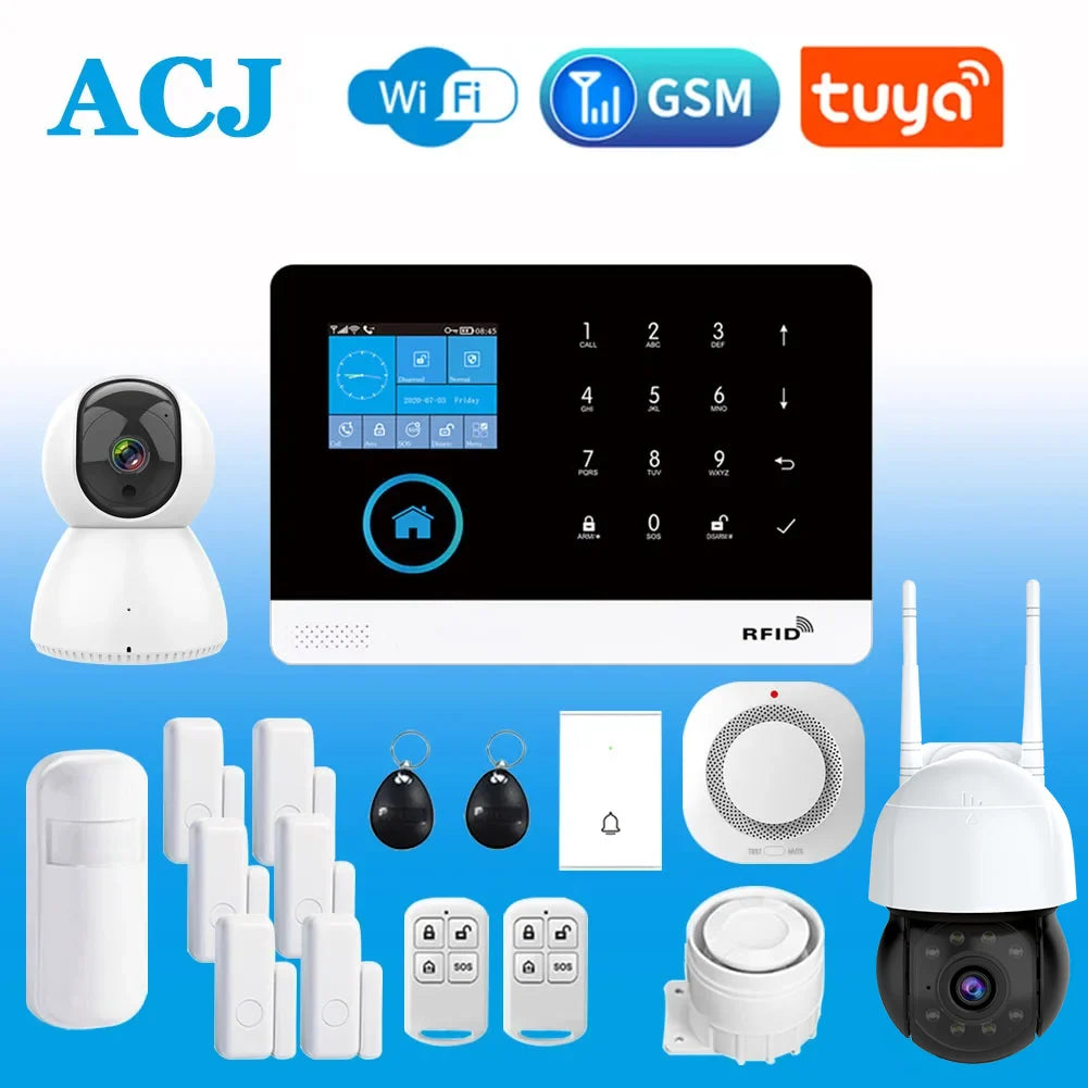 Home Alarm Systems with Motion Cameras,Smart House App Control