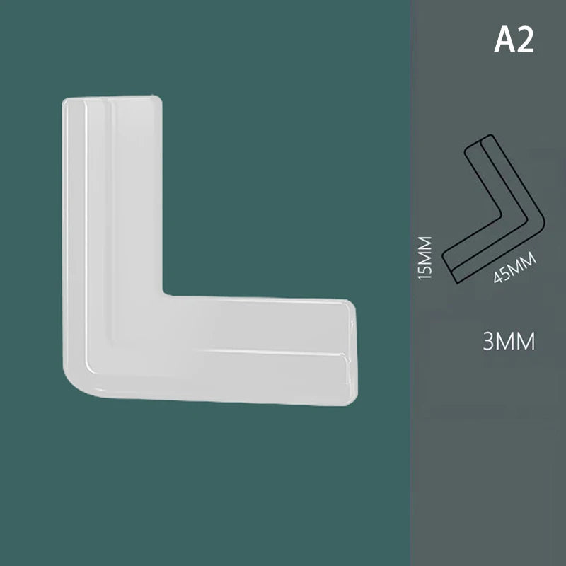 4 Pcs Silicone Safety Furniture & Windows Edge Banding Corner Guards for children.