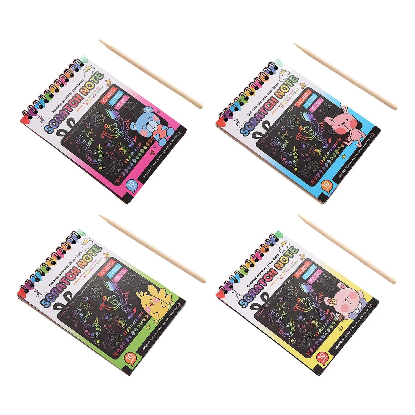 Motor Skills: Preschool Learning (Do-it-Yourself) Drawing Scratch Painting