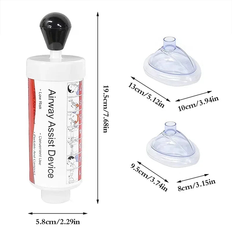 Anti Choking Device: Upgrade Portable Emergency Life Saving Suction Vac for Kids/Adults. Portable suction tools that remove foreign objects from the airways when people are choking. These devices use negative pressure (suction) to pull an obstruction out.