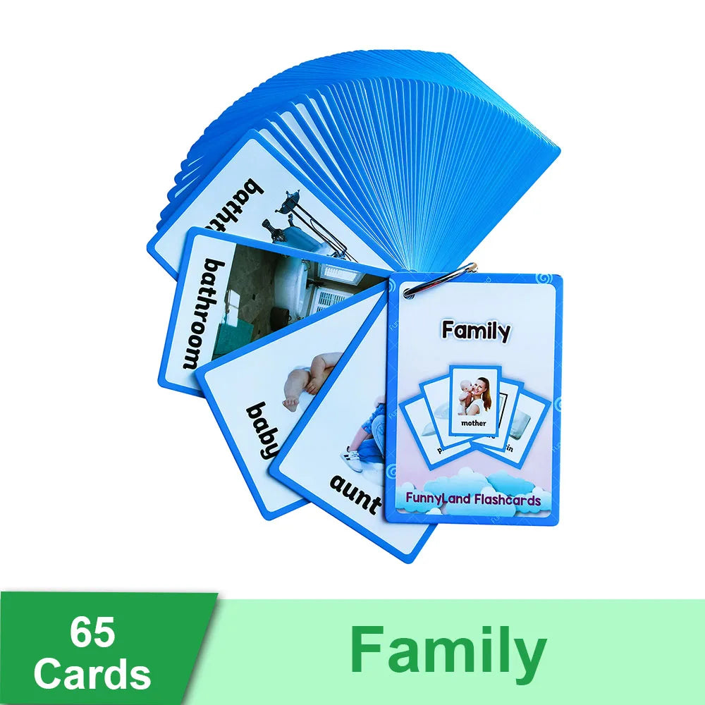 Read & Write English: Kids 3-8 Years English Words Cards Vocabulary Building Montessori Learning Toys Kindergarten Teaching Aids Educational Flashcard