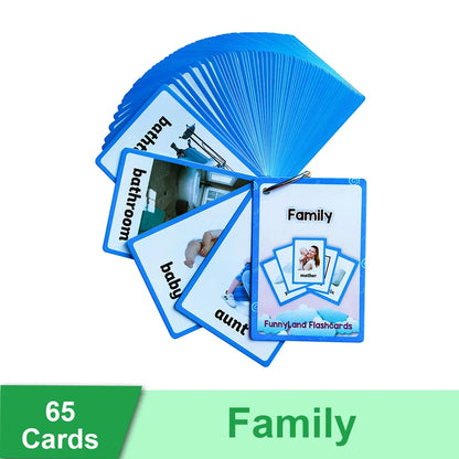 Read & Write English: Kids 3-8 Years English Words Cards Vocabulary Building Montessori Learning Toys Kindergarten Teaching Aids Educational Flashcard