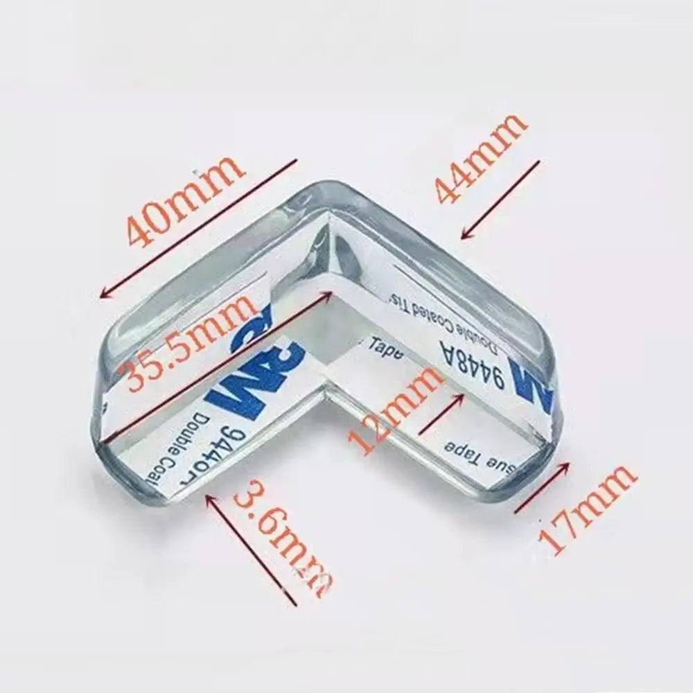 4Pcs/set Baby Safety L Shape Transparent Protectors for Table & Furniture Guards