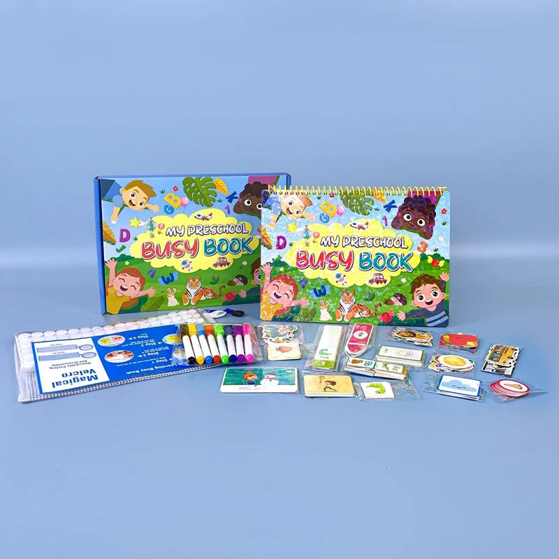 Montessori Book Learning Toys 32 Themes Activity Binder Early Educational Autism Sensory Toys