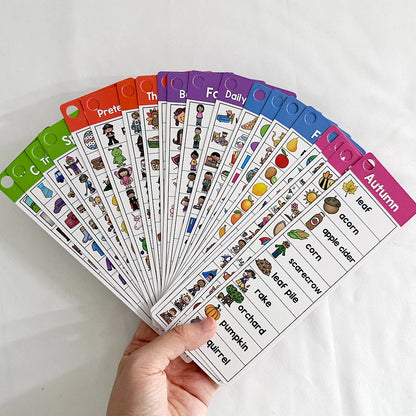 Reading & Speech: Autistic Kids Montessori English Word Lists Cards, ESL Teaching Materials Sight Words & Writing Vocabulary Building