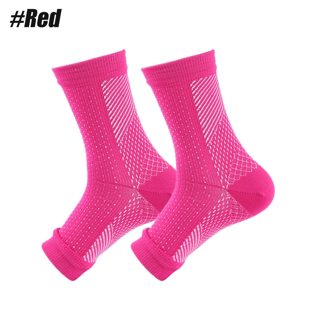 Breathable Neuropathy Socks for Men Women, Soothe Compression Sock for Neuropathy Pain,Ankle Brace, Plantar Fasciitis Relief, 1P