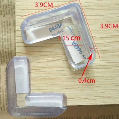 4pcs/set Children Safety Table Conner Protector Transparent Angle Form Furniture Edge Cover Guards Table Conner Proofing Case