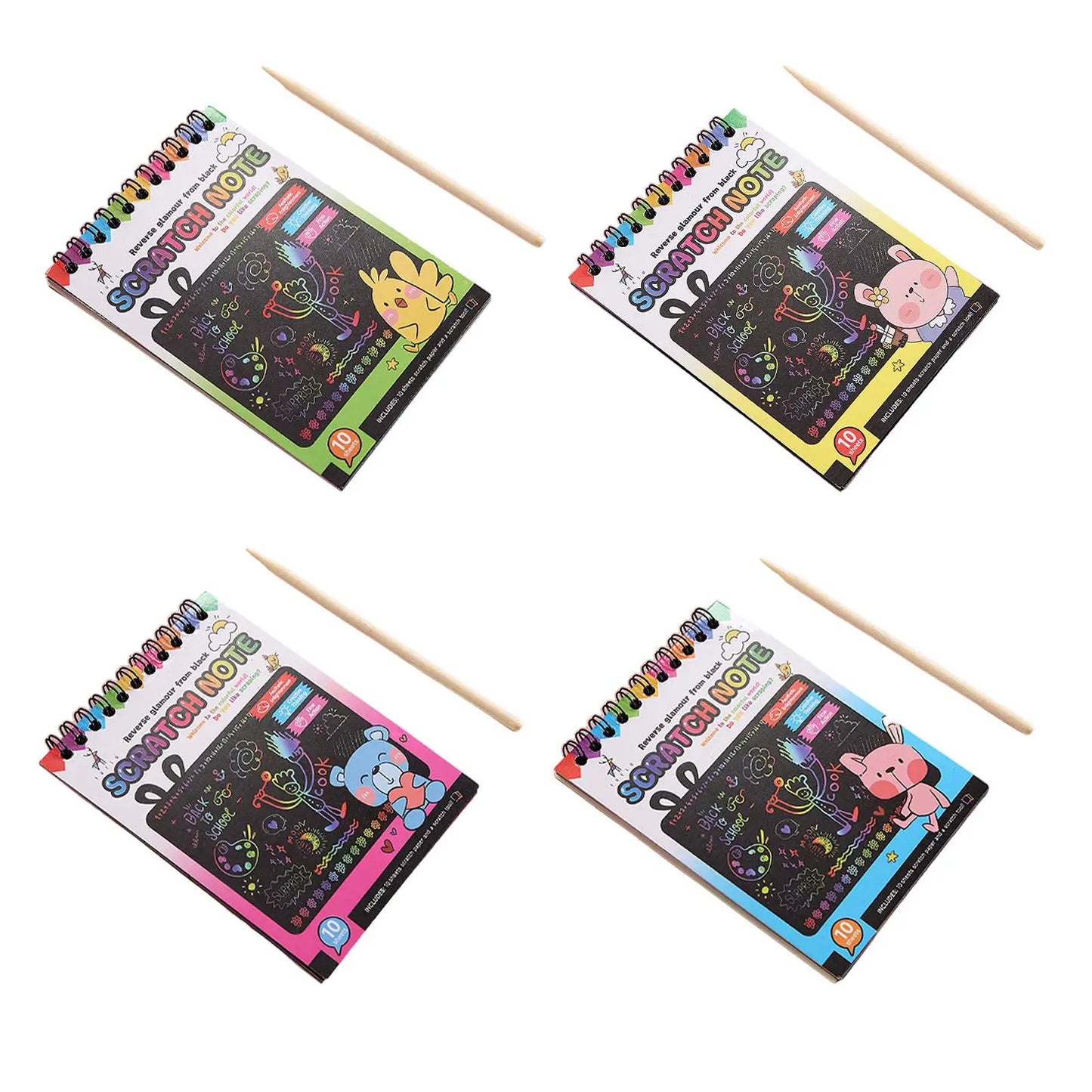 Motor Skills: Preschool Learning (Do-it-Yourself) Drawing Scratch Painting