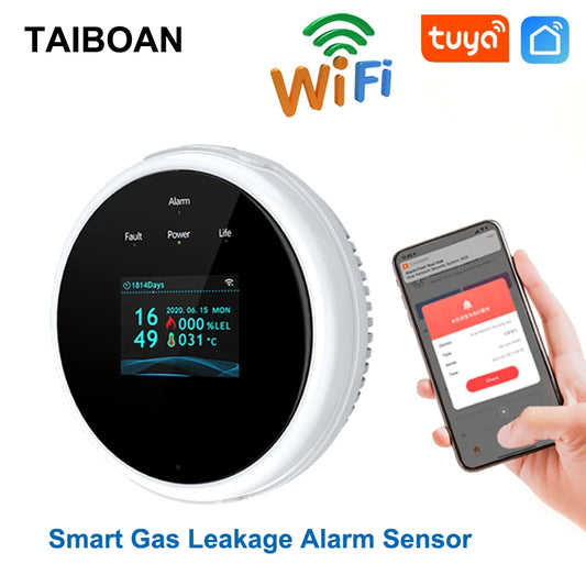 Home Natural Gas Leak Detector & Sensor Alarm System with LCD Display