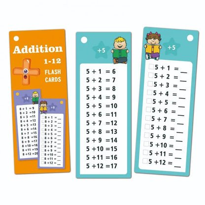 Educational Math Flashcards Set for Kids, with Dry-erase Pens for Kindergarten