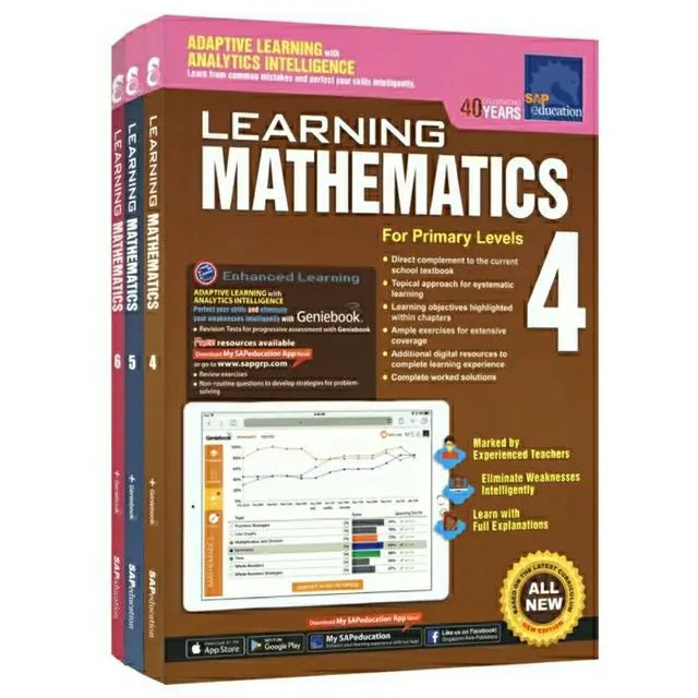 Learning Mathematics 6 Books/Set(Grade 1-6)