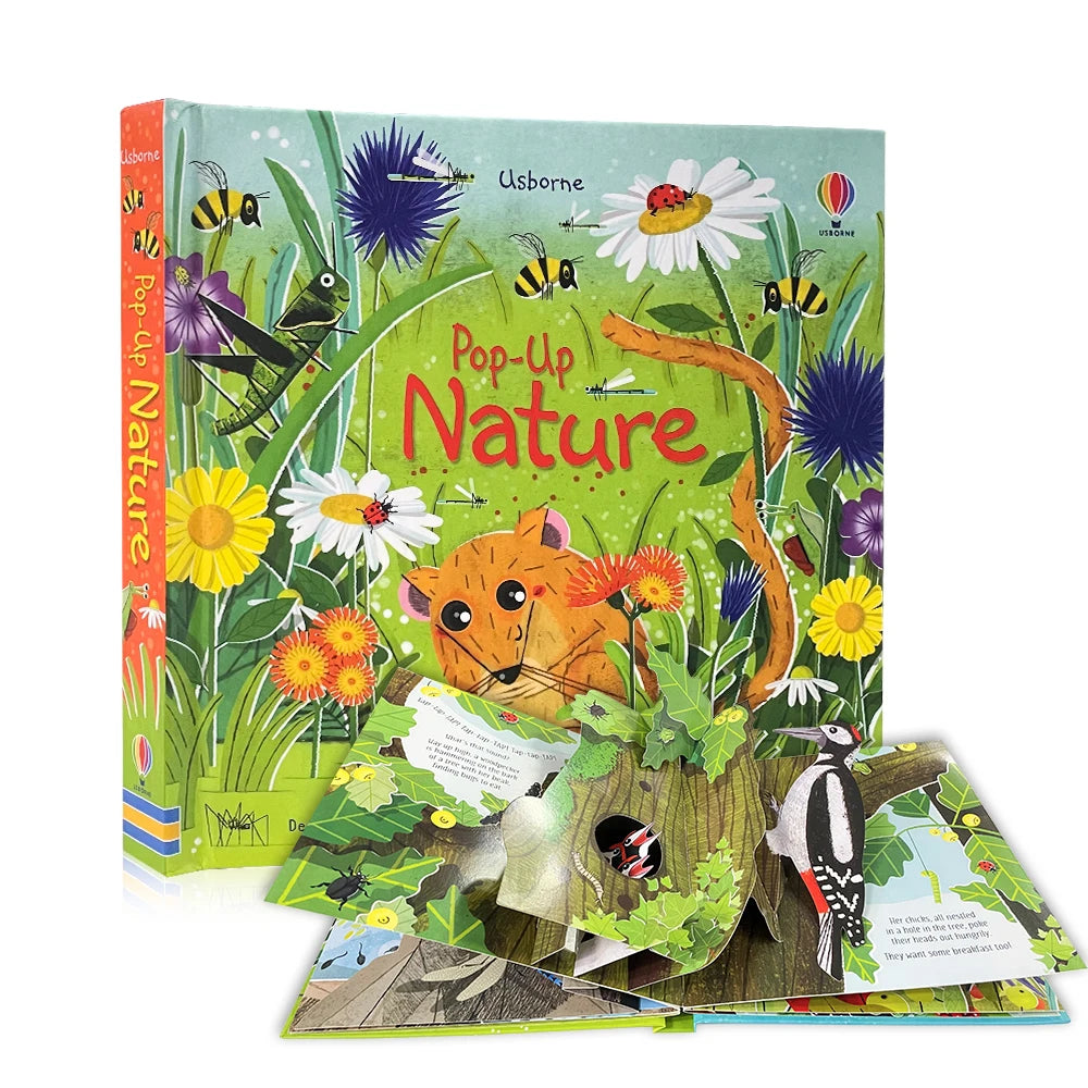 Bedtime 3D Picture Pop-Up Story Coloring Books for Children Learning English