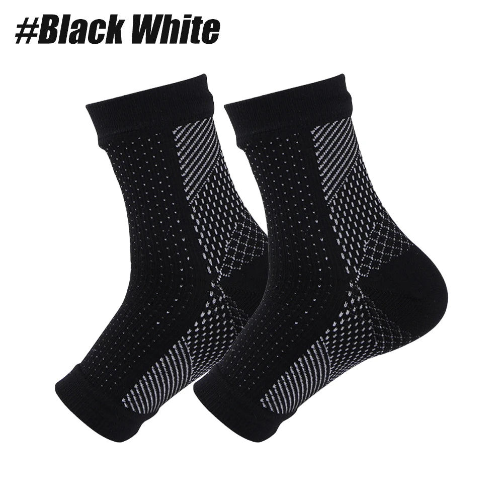 Breathable Neuropathy Socks for Men Women, Soothe Compression Sock for Neuropathy Pain,Ankle Brace, Plantar Fasciitis Relief, 1P