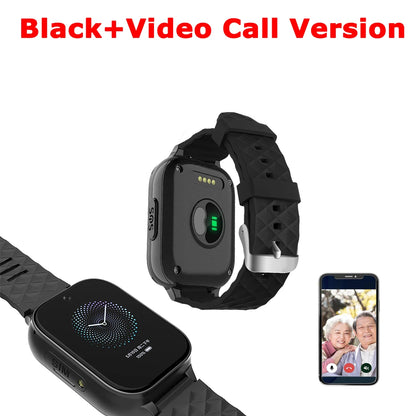 Newest 4G Smart GPS Watch Tracker Elderly Fall-down Alert SOS Emergency Alram Two-way Video Call HR & BP Body Temp. Blood Oxygen