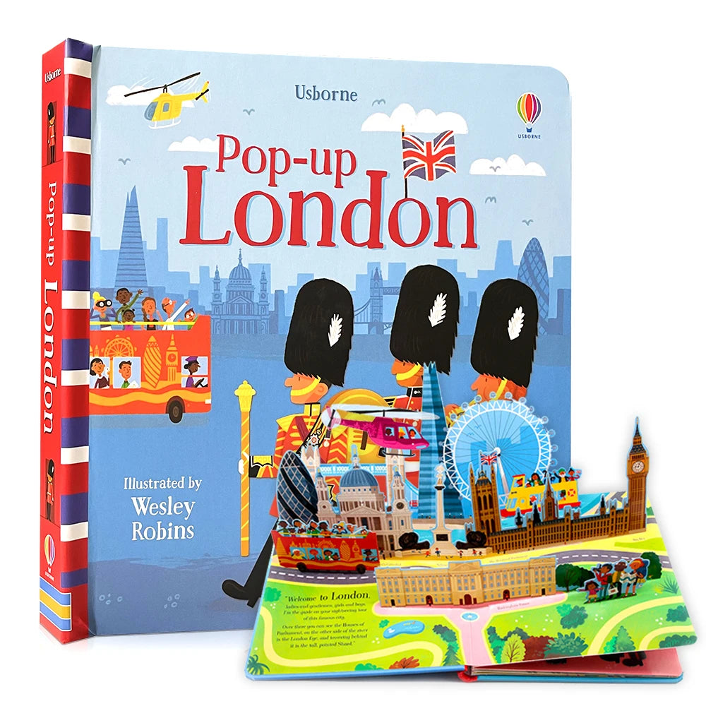 Bedtime 3D Picture Pop-Up Story Coloring Books for Children Learning English