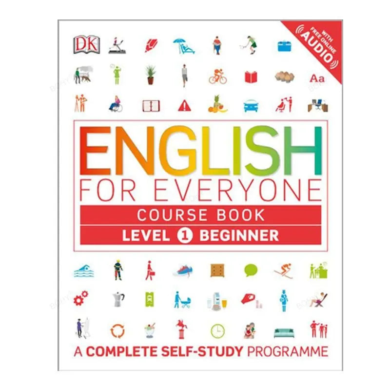 Kids English Learning Book, Complete Self-Study Program(Level 1-4)
