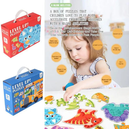 Motor Skills: Animals Puzzles For Kids Educational Jigsaw Board Game Kids Learning Educational Puzzles