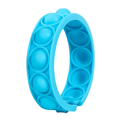 Color decompression bubble dimple toy, irritability anti-stress, Anxiety & Sensory relief color silicone bracelet