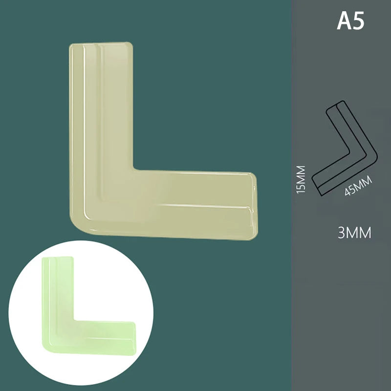 4 Pcs Silicone Safety Furniture & Windows Edge Banding Corner Guards for children.