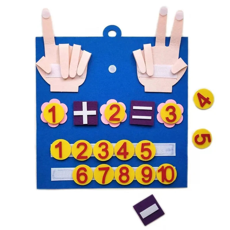 Children Paste Board Mathematics, Didactic Number Education
