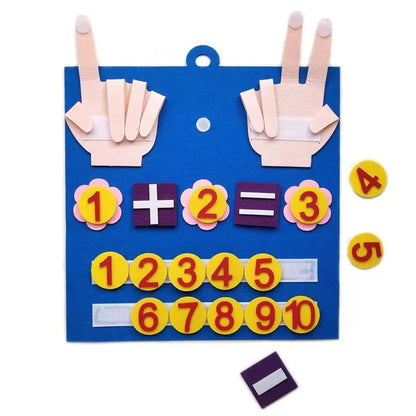 Children Paste Board Mathematics, Didactic Number Education