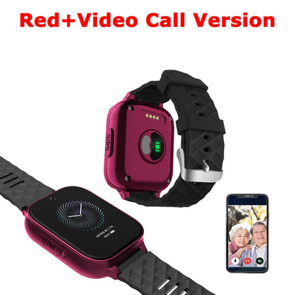 Newest 4G Smart GPS Watch Tracker Elderly Fall-down Alert SOS Emergency Alram Two-way Video Call HR & BP Body Temp. Blood Oxygen
