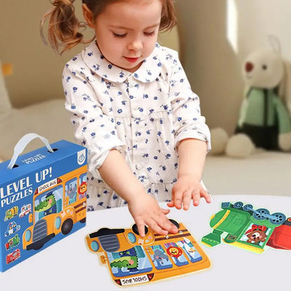 Motor Skills: Animals Puzzles For Kids Educational Jigsaw Board Game Kids Learning Educational Puzzles