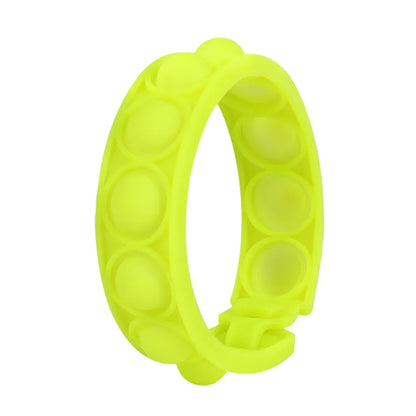 Color decompression bubble dimple toy, irritability anti-stress, Anxiety & Sensory relief color silicone bracelet
