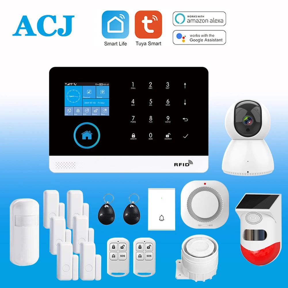 Home Alarm Systems with Motion Cameras,Smart House App Control