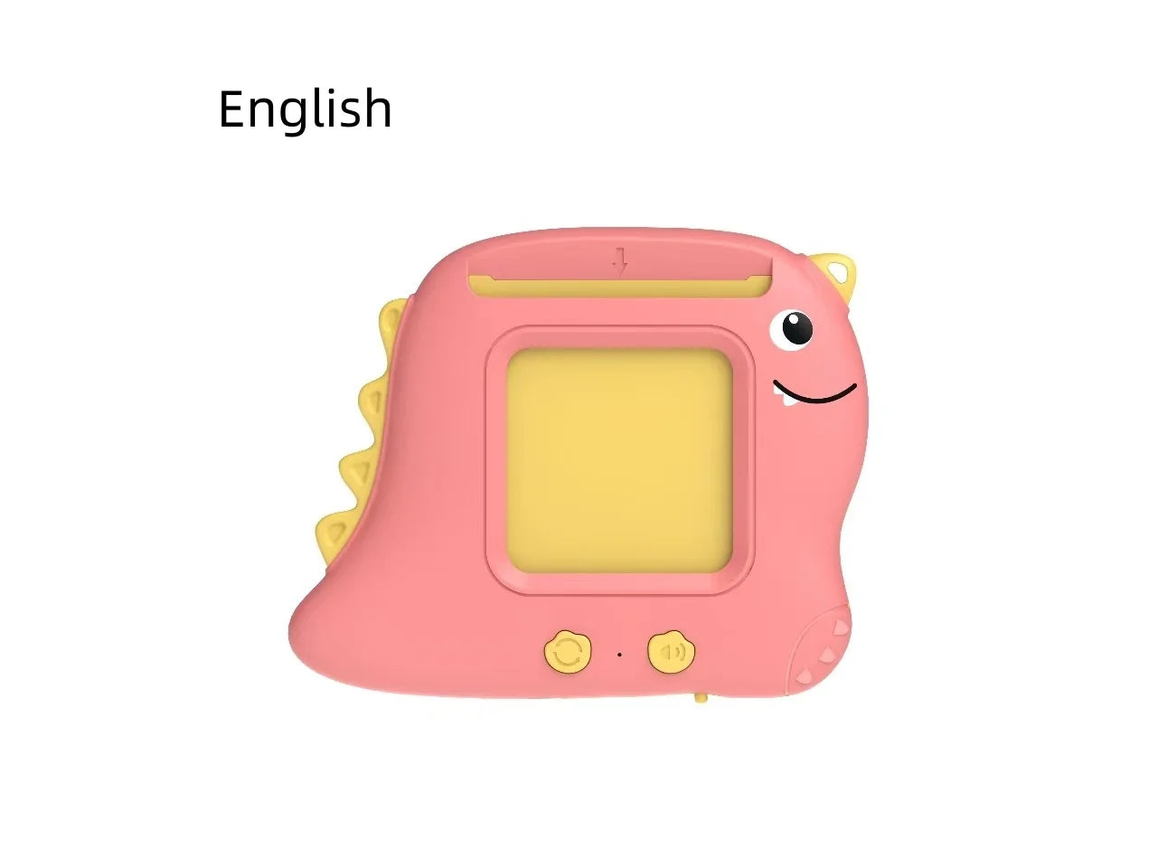 English: Little Dinosaur Learning Machine for Children, Talking Flash Card (English,Spanish,French)