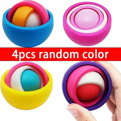 Stress: 3D Rotation Ball Fidget Gyro Sensory Toys for Kids & Adults. Helps with ADHD Autism Stress Relief